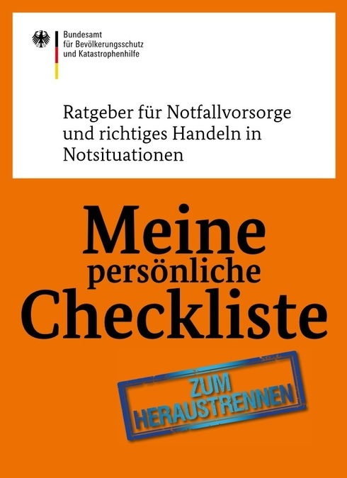 Checkliste Notfallvorsorge