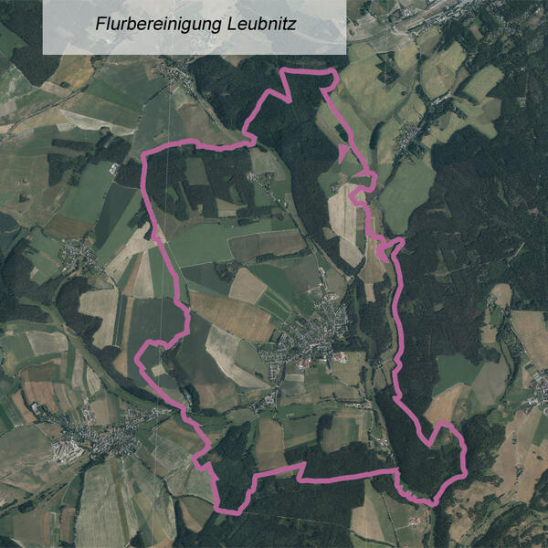 Bild vergr&ouml;&szlig;ern: �bersichtskarte Flurbereinigung Leubnitz