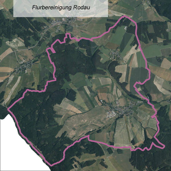 Bild vergr&ouml;&szlig;ern: �bersichtskarte Flurbereinigung Rodau