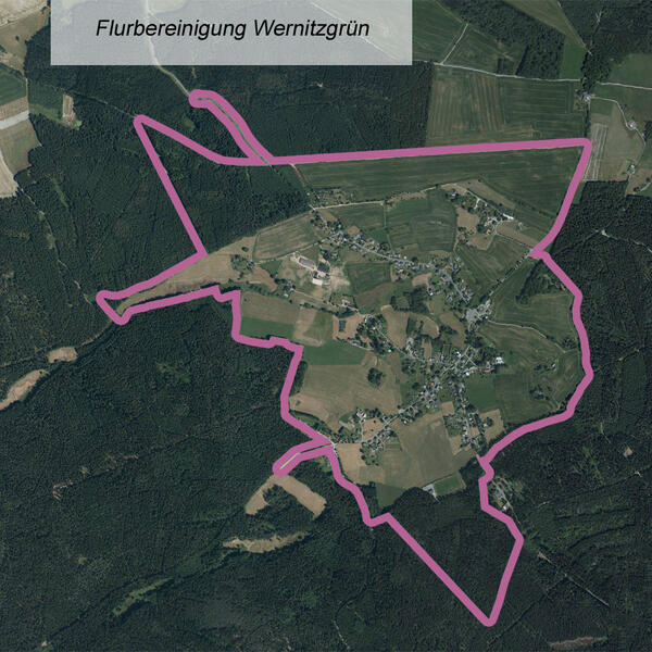 Bild vergr&ouml;&szlig;ern: �bersichtskarte Flurbereinigung Wernitzgr�n