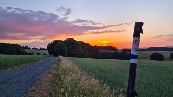 Bild vergr&ouml;&szlig;ern: Auf dem Bild sieht man einen Abschnitt des Vogtland Panorama Weges&reg;.