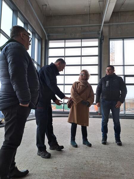 Bild vergr&ouml;&szlig;ern: Die Delegation aus Kielce zu Besuch im angehenden KBK.