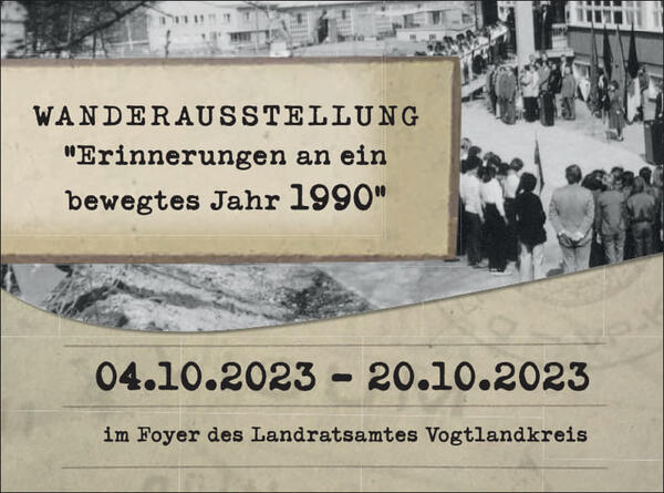 Bild vergr&ouml;&szlig;ern: Wanderausstellung Erinnerungen an ein bewegtes Jahr 1990