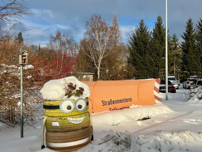 Die Stra&szlig;enmeisterei Falkenstein.
