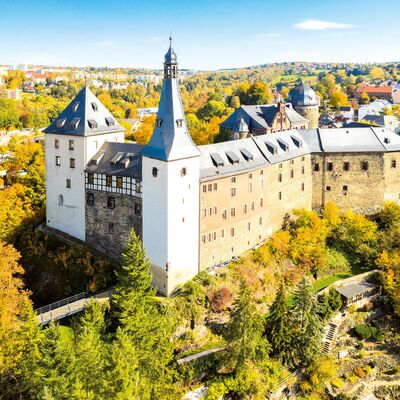 Bild vergr&ouml;&szlig;ern: Das Bild zeigt die Burg Mylau im Vogtland.