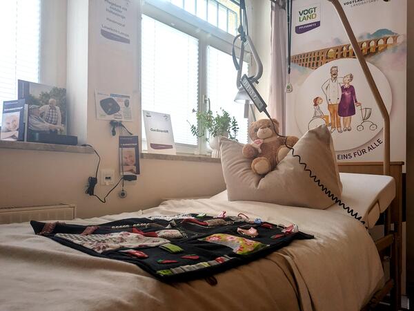 Bild vergr&ouml;&szlig;ern: Ein Blick in die Musterwohnung in der Servicestelle in der Forststra&szlig;e in Plauen.