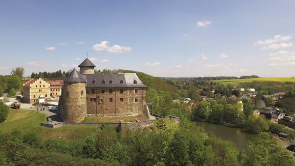 Bild vergr&ouml;&szlig;ern: Das Bild zeigt das Schlo� Voigtsberg in Oelsnitz.