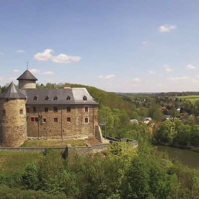 Bild vergr&ouml;&szlig;ern: Das Bild zeigt das Schlo&szlig; Voigtsberg in Oelsnitz.