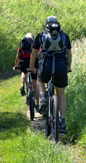 Bild vergr&ouml;&szlig;ern: Auf dem Bild sieht man zwei Radfahrer.