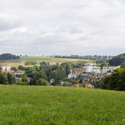 Bild vergr&ouml;&szlig;ern: Blick auf die Wernesgr&uuml;ner Brauerei