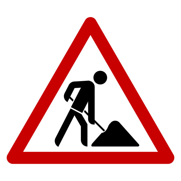 Bild vergr&ouml;&szlig;ern: Verkehrsschild Baustelle