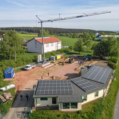 Bild vergr&ouml;&szlig;ern: Luftbild der Kita "Steinbergwichtel"