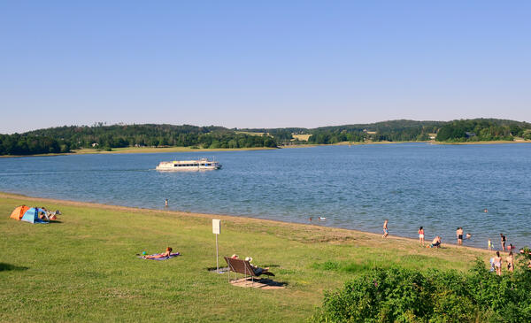 Bild vergr&ouml;&szlig;ern: Die Talsperre P&ouml;hl bei M&ouml;schwitz.