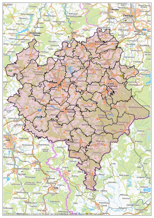 Bild vergr&ouml;&szlig;ern: Im Geoportal sind ab sofort die Grundschulbezirke im Vogtlandkreis einsehbar.