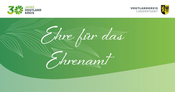 Bild vergr&ouml;&szlig;ern: Das Bild zeigt das Thema Ehrenamtgsgala vor gr�nem hintergrund