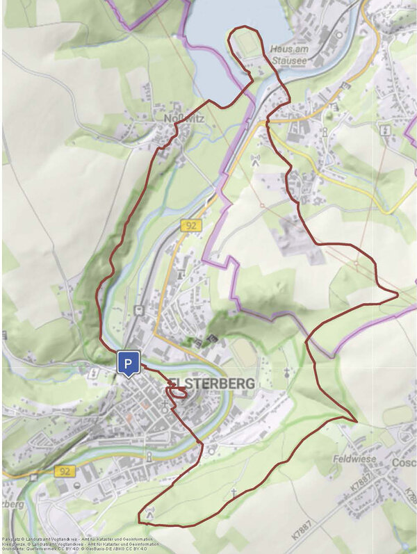 Bild vergr&ouml;&szlig;ern: Geoportal Vogtlandkreis: Rundwanderweg Burgleite