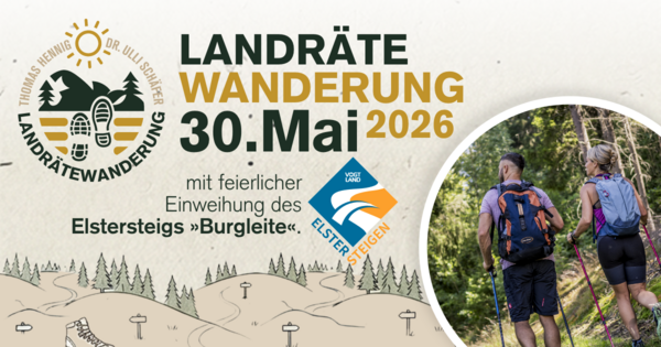 Bild vergr&ouml;&szlig;ern: Der Countdown f&uuml;r die erste gemeinsame Landr&auml;tewanderung l&auml;uft.